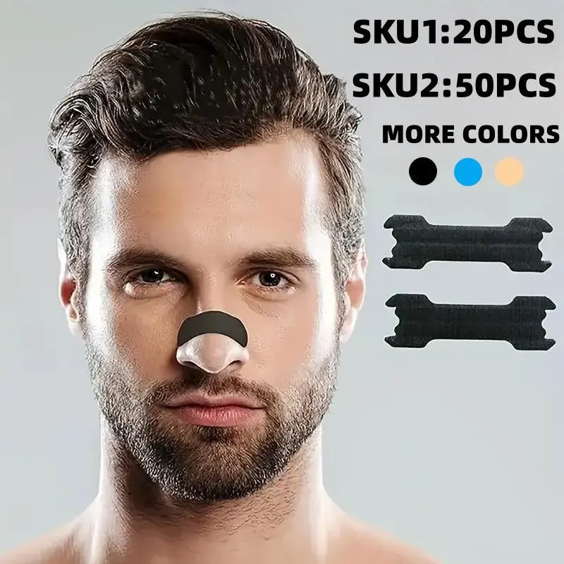 Sleep Aid Night Nose Strip, 20/50pcs Anti-snoring Nasal Care Tapes, Comfortable & Breathable Sleep Care Strips for Men & Women