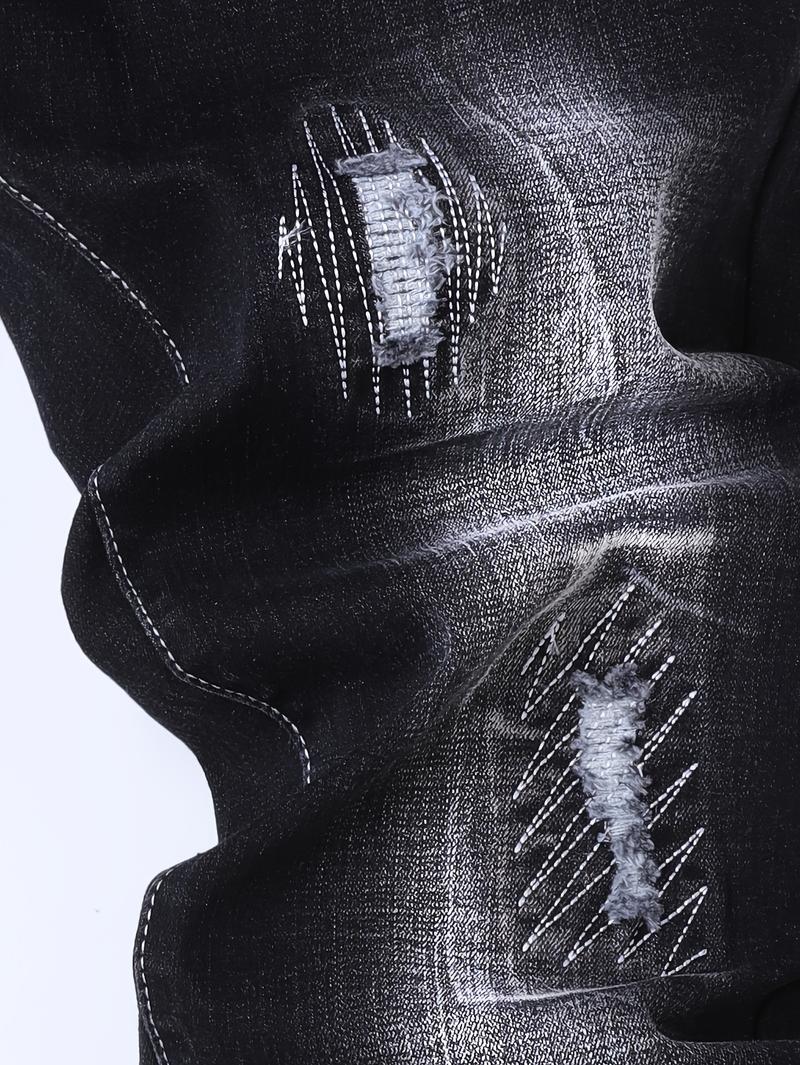 Men's slim-fit jeans - elasticated for comfort and easy daily wear - versatile long pants