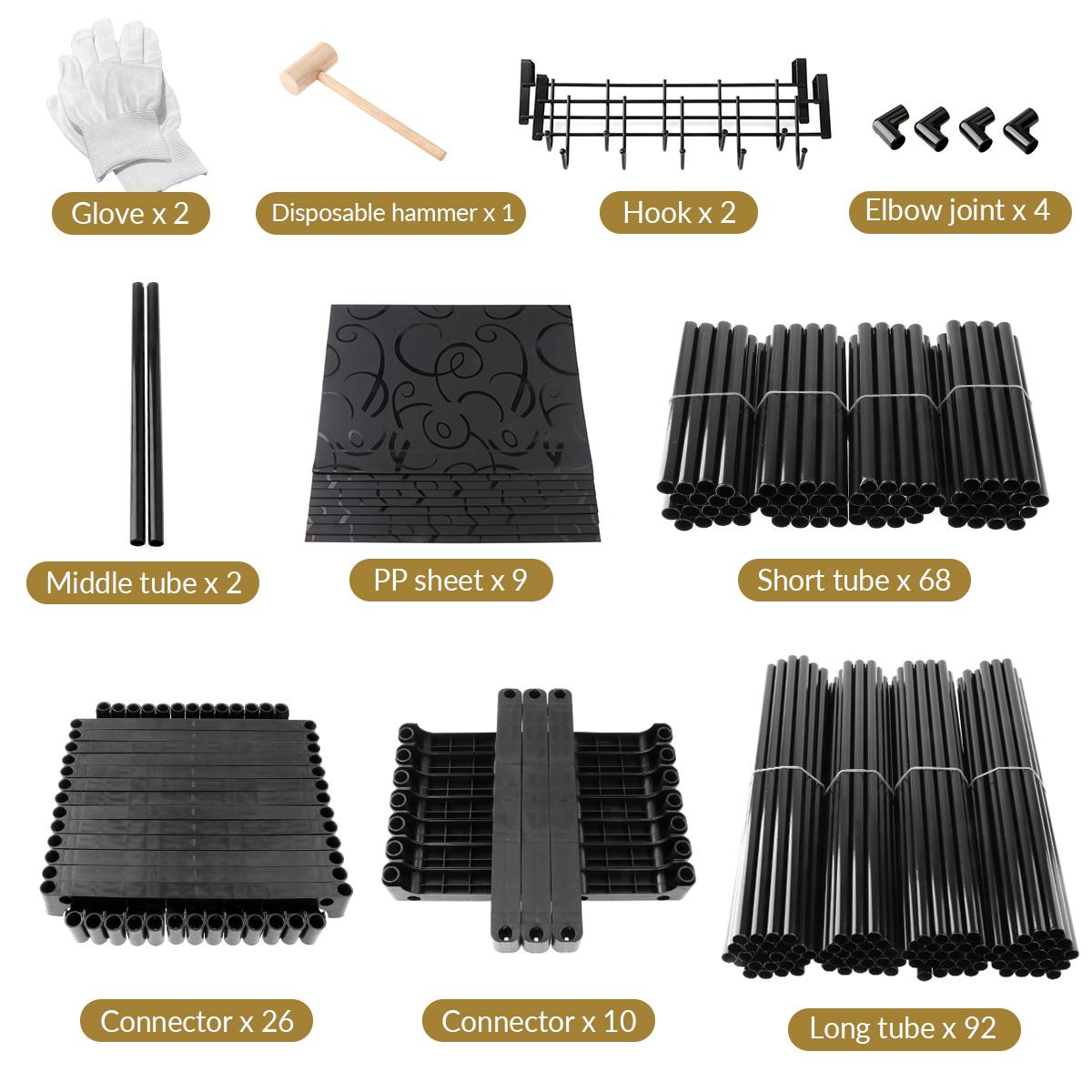 9-Tier Metal Shoe Rack Organizer for 50-55 Pairs,Stackable,Space Saving Shoe Storage Shelf for Entryway, Closet, Bedroom,New Year Gifts Waterproof Accessory