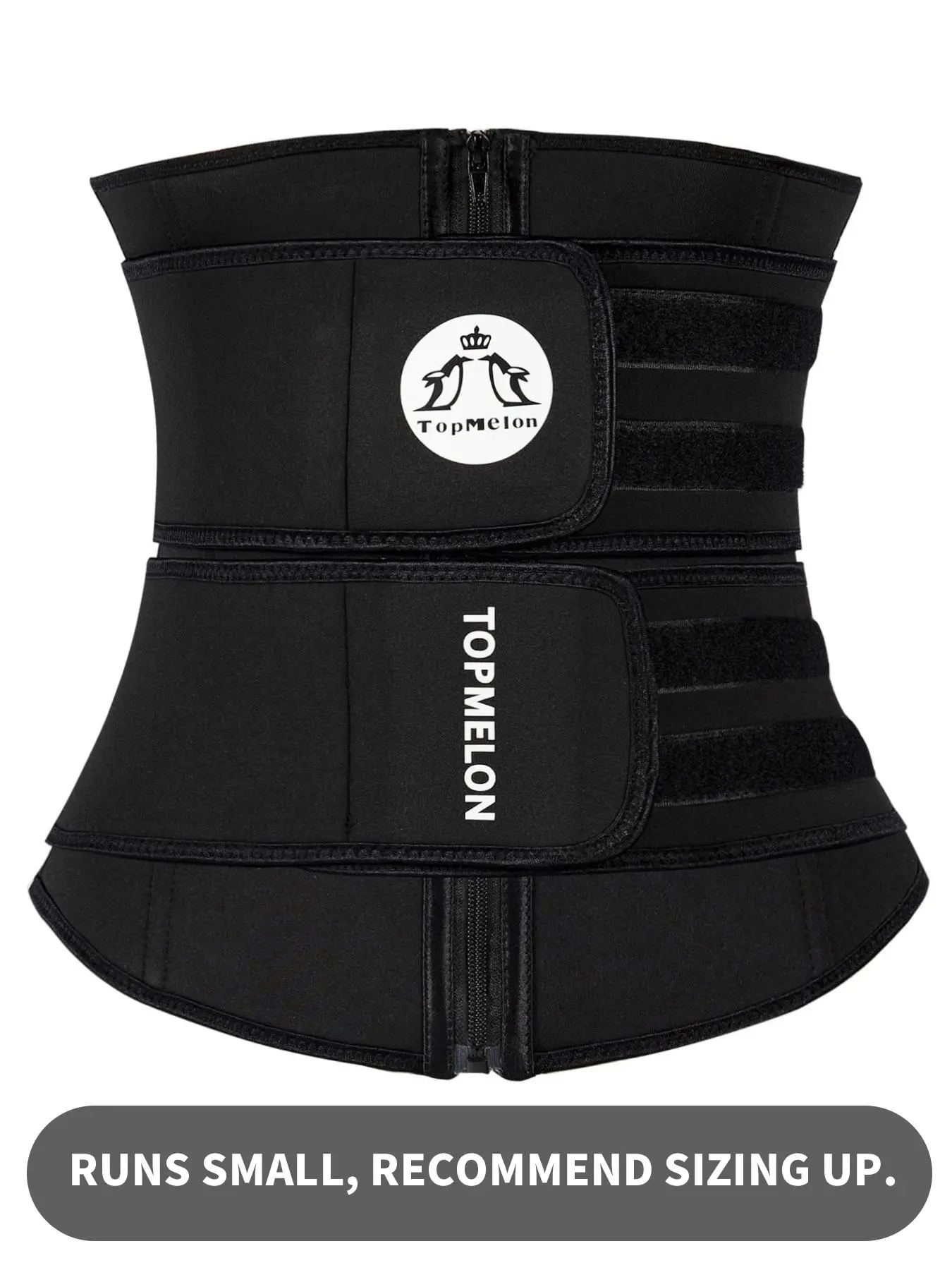 Plus Size Letter-Print Zipper Velcro Waist Trainer, High-Stretch Tummy-Control High-Waist Shaping Cincher for Women, Birthday Outfit Shapewear for Black Girls, Body Shapers, Abdomen Control Garment