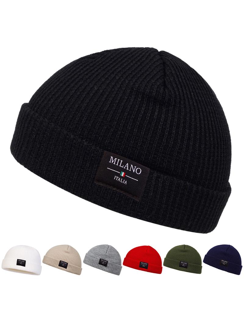 Unisex Milano Italia Knit Turban Hat, Asymmetrical Design, Casual Woven Fabric, Outdoor Sun Protection, Travel Beach Vacation, Knit Hats