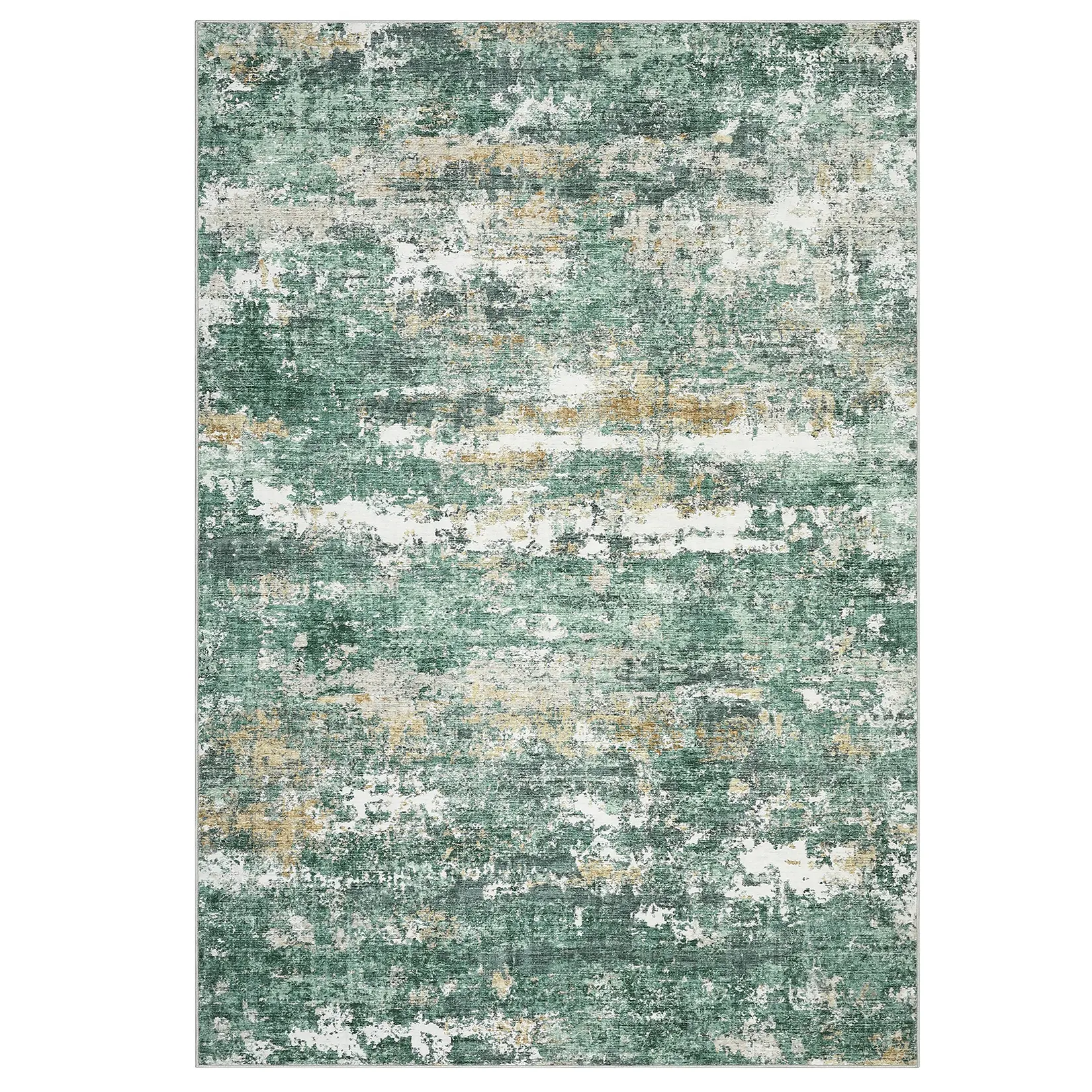 Washable Non-Slip Low-Pile Area Rug, Soft Stain-Resistant Carpet for Living Room Decor, Bedroom & Nursery