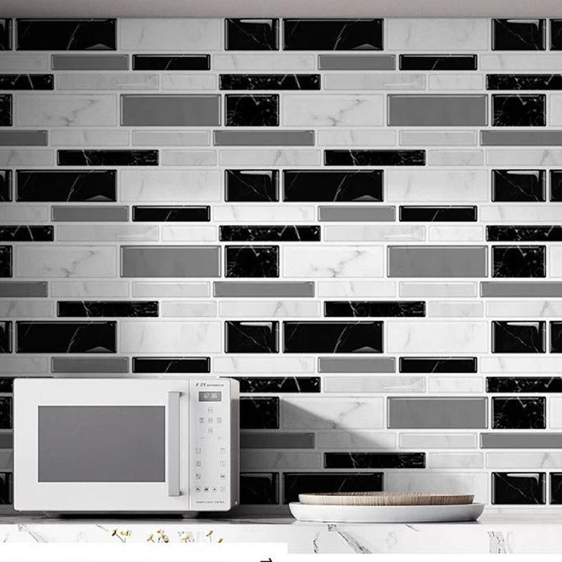 AOZEY Marble Pattern Wall Sticker 26 Pcs Backsplash Stick Tiles Self-adhesive Peel & Stick Kitchen Bathroom Decor Non-toxic Odor-free PVC Decorations AOZEY Marble Pattern Wall Sticker 26 Pcs Backsplash Stick Tiles Self-adhesive Peel & Stick Kitchen Bathroom Decor Non-toxic Odor-free PVC Decorations