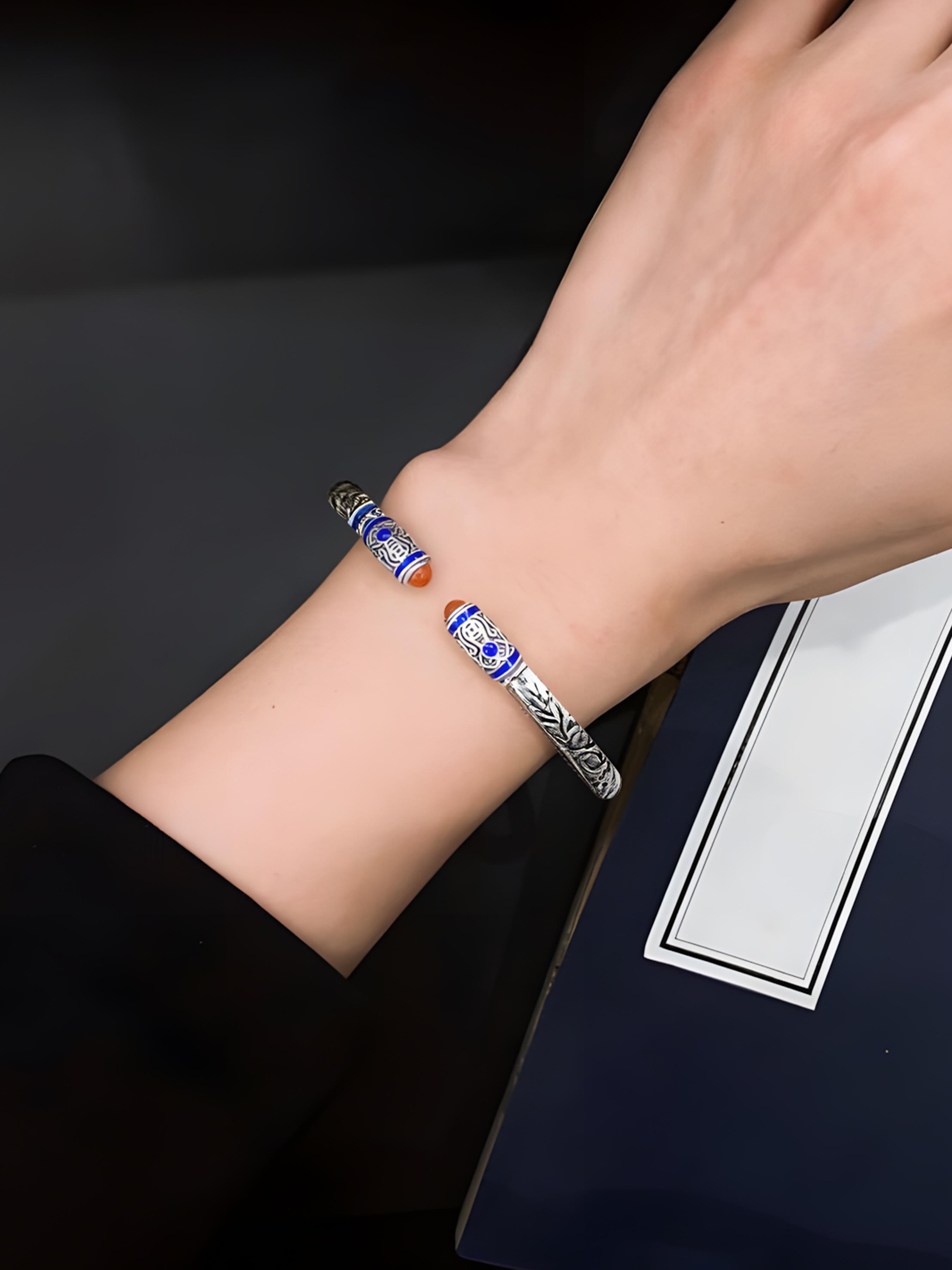 Handmade Enamel Bracelet, Pure Handcrafted Colorful Design, Smooth High-Quality Texture, Perfect Gift for Friends and Lovers