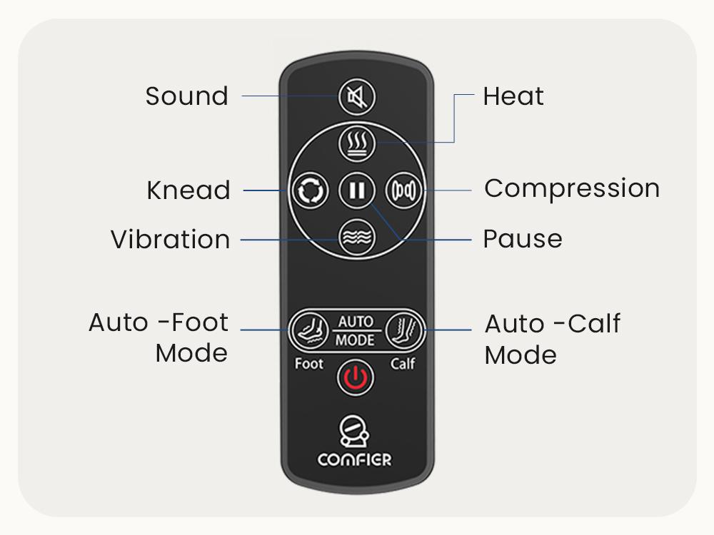 COMFIER Shiatsu Foot Calf Massager with Heat, Gifts for Women Men, , Leg Massager, Kneading/Vibration Massage, Remote Control, Up to Size 14 COMFIER Shiatsu Foot Calf Massager with Heat, Gifts for Women Men, , Leg Massager, Kneading/Vibration Massage, Remote Control, Up to Size 14