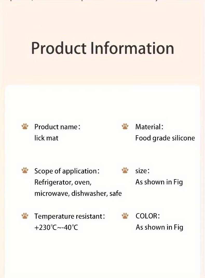 Lick Mat for Dogs & Cats - Slow Feeder with Non-Slip Suction Cups, Anxiety Relief, Dental Health Enhancer, Ideal for Grooming & Bath Time