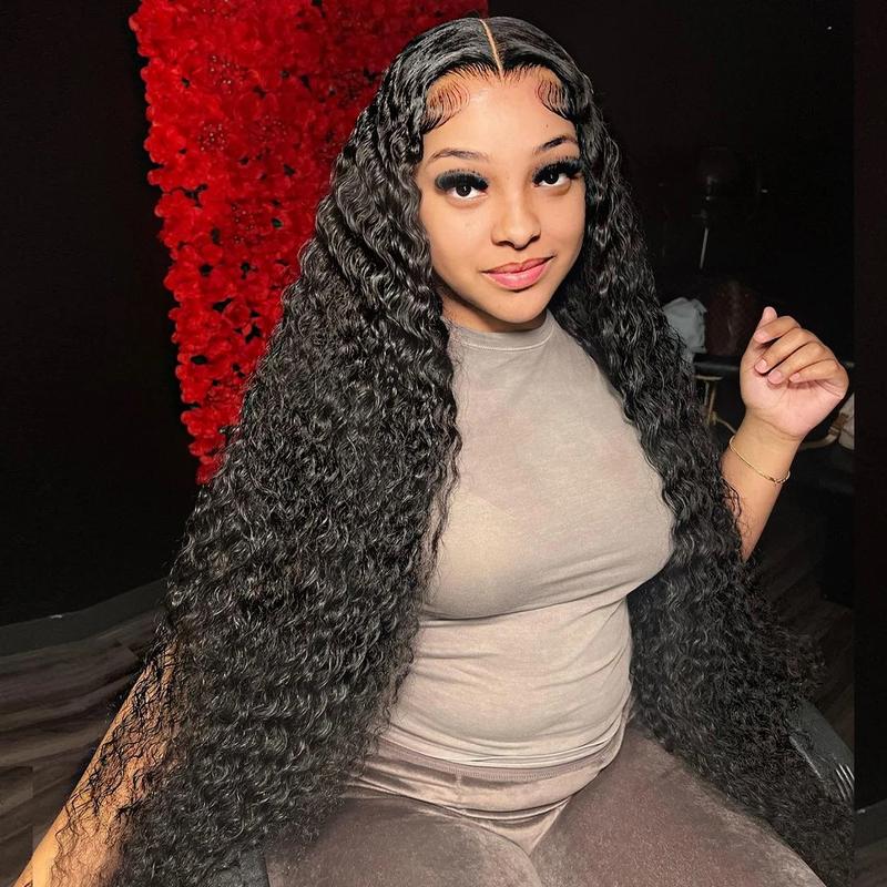 [Bling Hair ] Deep Wave Lace Frontal Wigs 13x4 13x6 Deep Wave Lace Frontal Wig Full Human Hair Wigs For Women On Sale Hair