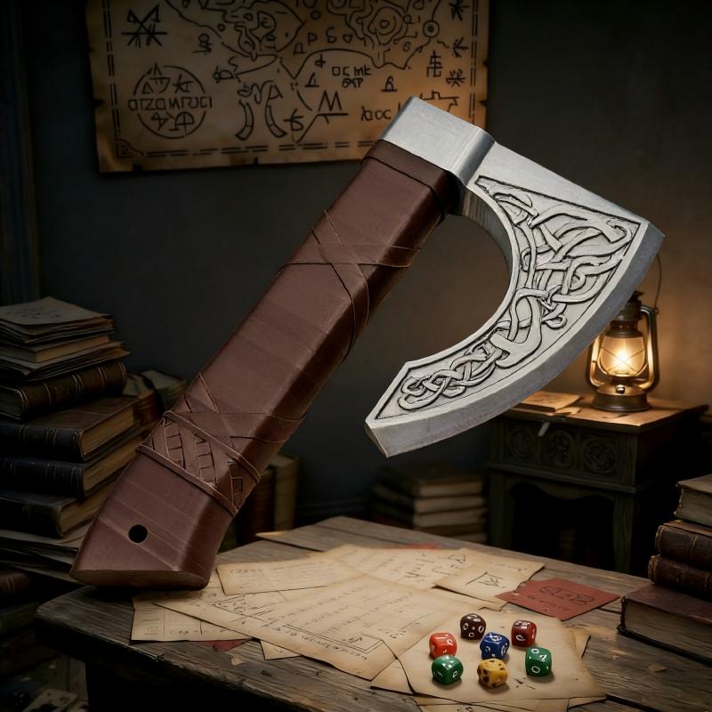Large Dice Storage Axe Accessory, Tabletop Game Dice Axe Stand, D&d Dice Throwing Station, Rpg Role Playing Accessories