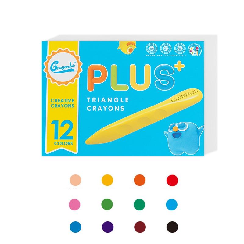 12/24/36 Color Washable Triangle Crayons, Children’s Triangle Hole Crayons, Doodle Crayon Painting Set, Stationery Art Supplies Painting Set, Won’t Get Hands Dirty