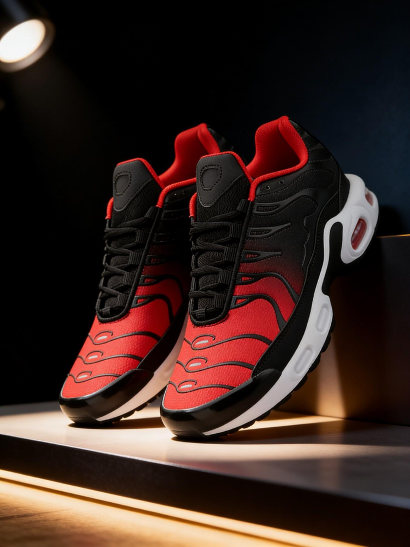 Unisex's Retro Air Cushion Sneakers, Colorblock Design with Breathable Mesh & Patent Leather Accents, Visible Air Units for Superior Shock Absorption, Trendy Retro Style Ideal for Streetwear and Daily Casual Outfits