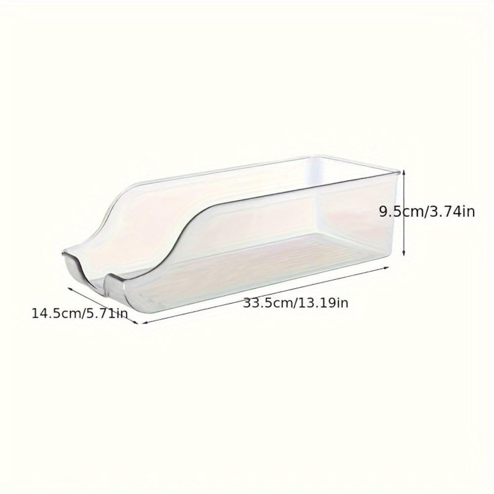 Transparent Plastic Refrigerator Storage Box Set, Organize Cans, Beverages, Kitchen Essentials, Compact Design for Efficient Organization, Refrigerator Accessories
