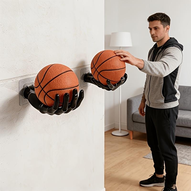 1pc Wall Mounted Basketball Hoop | Space-Saving Vertical Storage for Garages, Caves, Game Rooms - Durable, Easy-To-Install Multi-Ball Display for Players, Coaches