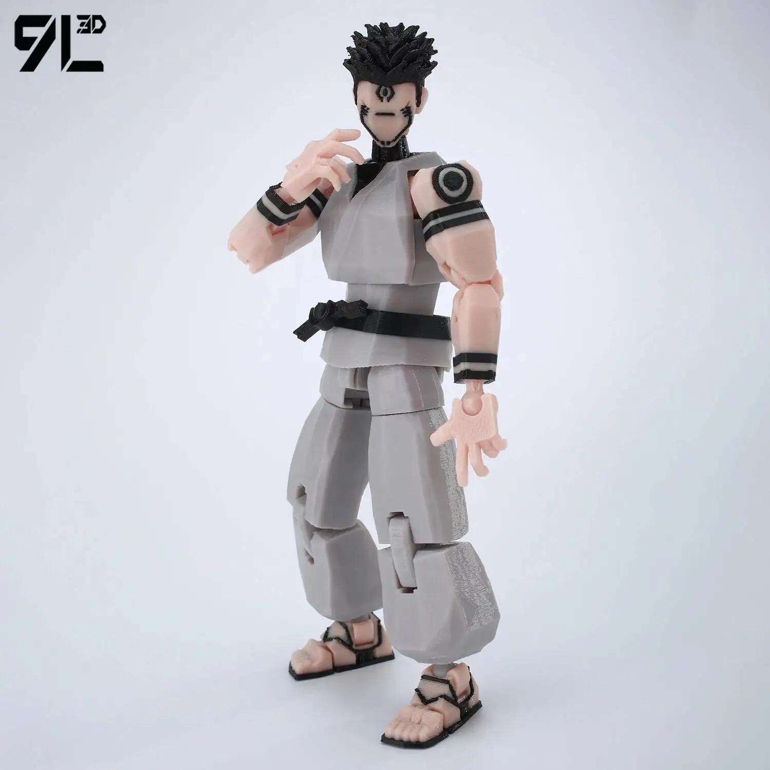5.5 Inches 9L3D Printed Grey Articulated Action Figure Model Dummy13 T13, Artist-Friendly Collectible Anime Figure, Toy Photography Prop, Easter Gift, Stress-Relief Decoration