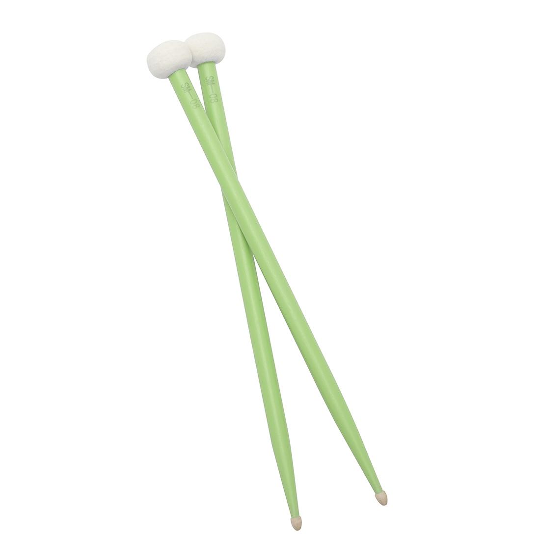 Irin Sm-08 Dual-Sided Drumsticks, Real Maple Wood Percussion Sticks, Felt Tip & Wooden Design, Suitable for Snare Drums, Drum Kits, Cymbals