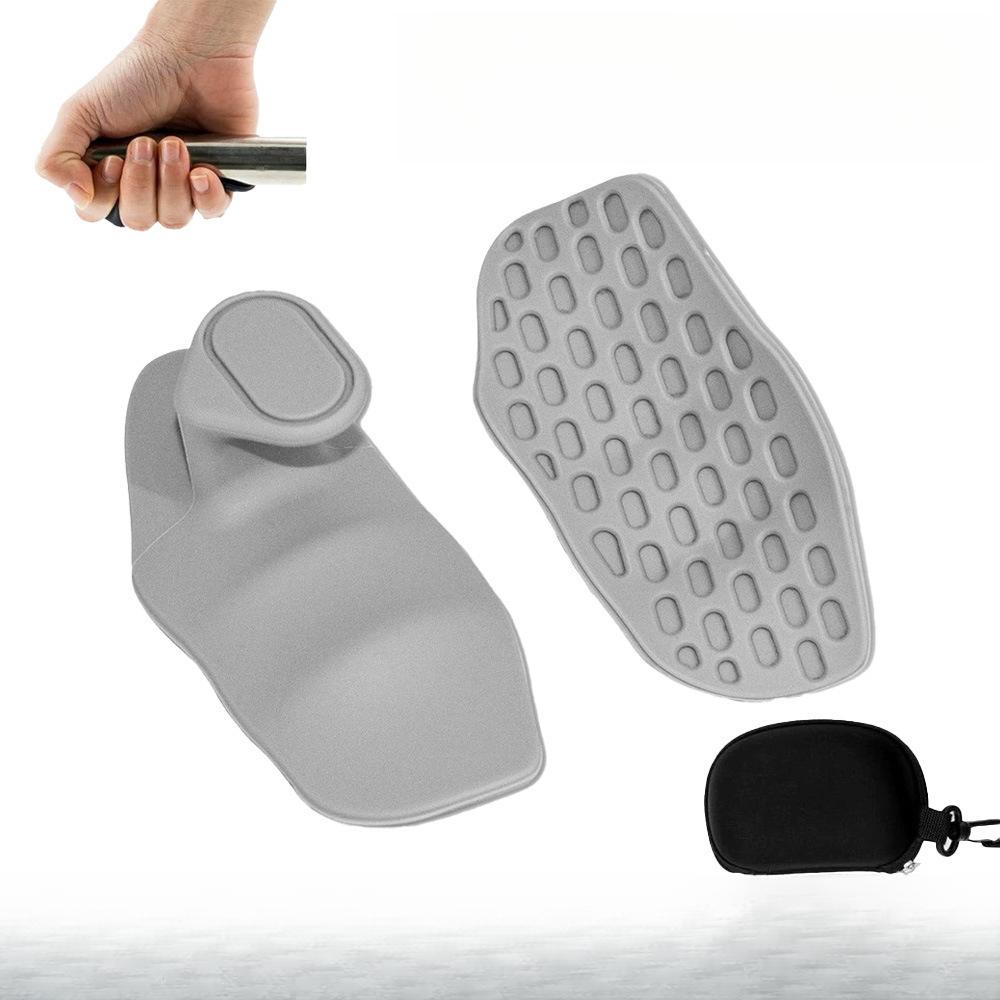 A pair of non-slip sports gloves - widened and thickened rubber hand guards, suitable for weightlifting, pull-ups, gym workouts, unisex, silicone fitness hand pads, soft and comfortable