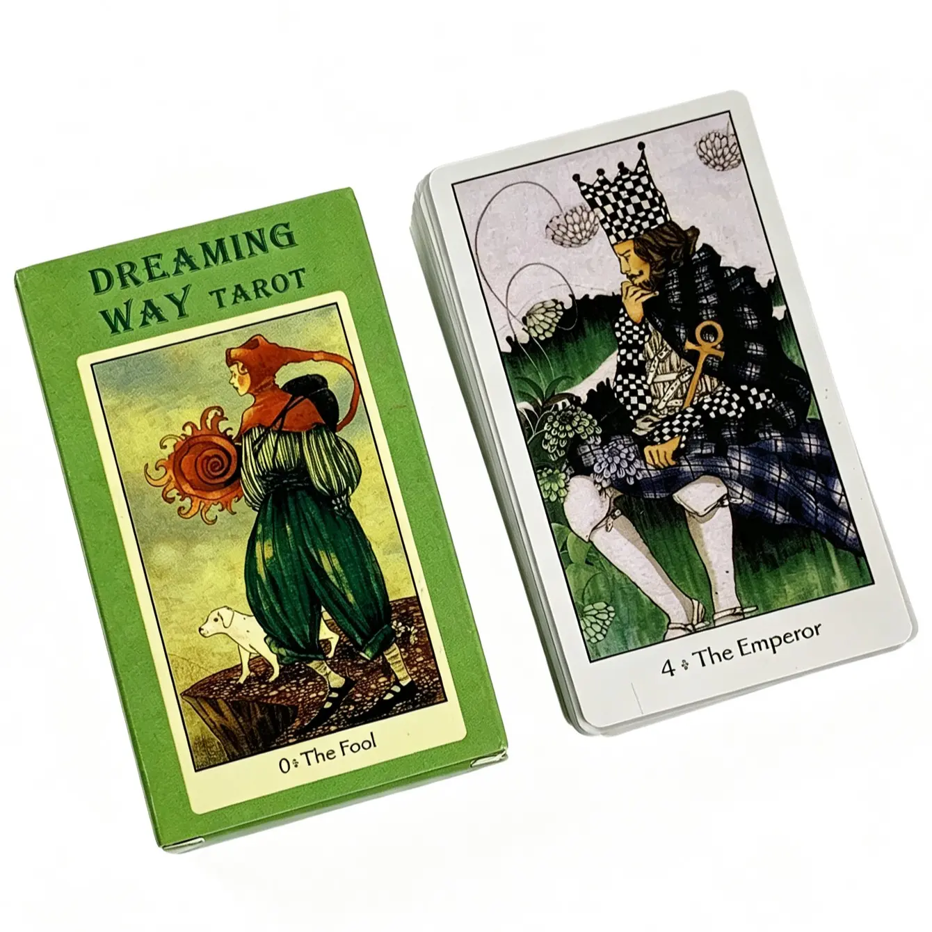 Dream Path Tarot Deck, 78 Cards, Watercolor Art Fairy Tale Style, Divination Game for Self-Exploration or Meditation