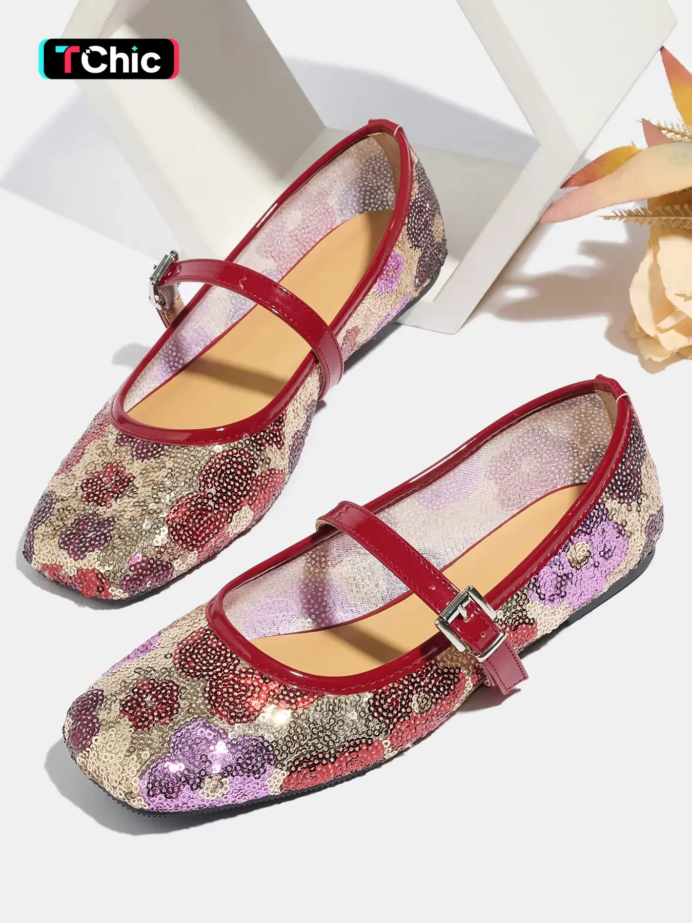 Women's Flat Shoes, Comfortable Lightweight Mary Jane Design, Perfect for Summer Commute & Vacation Wear