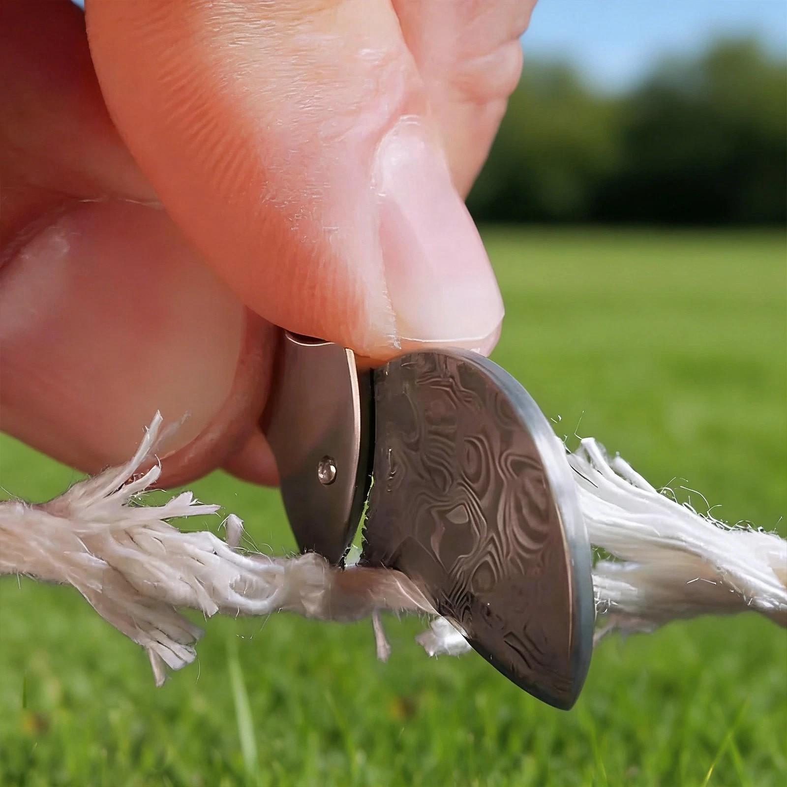 Mini Titanium Bottle Opener Edc Cutter Keychain Multitool, Durable Portable Design for Outdoor & Everyday Carry, Ideal Gift for Campers