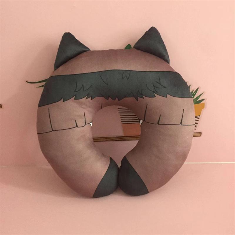Bungou Stray Dogs Edogawa Rampo Cosplay Travel Neck Pillow Fyodor Dostoyevsky U-Shaped Plush Cushion Toy
