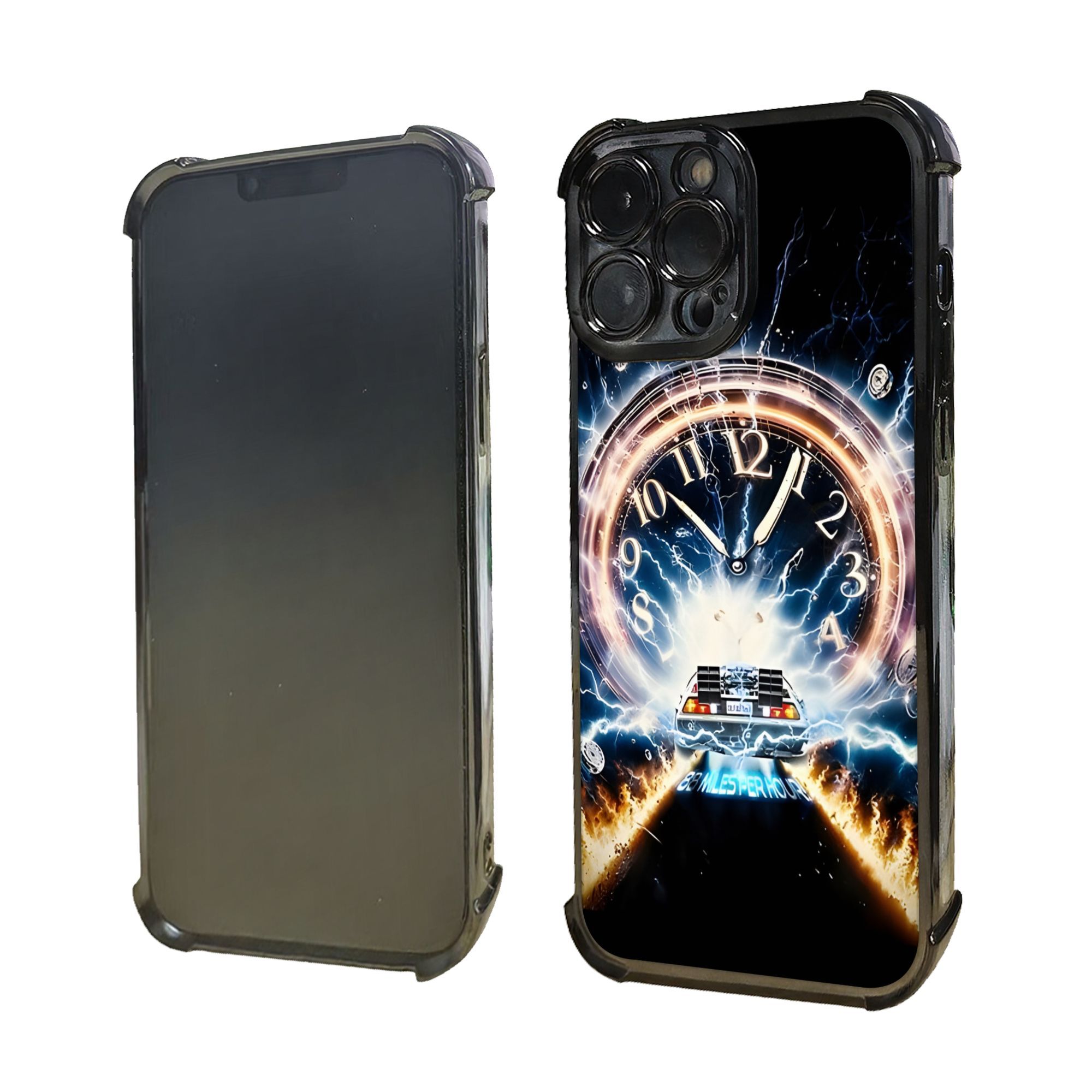 Phone Case - 1PC Featuring a Race Through Time Design Phone Case, Made with an Electroplating Process for Protection, Equipped with Reinforced Cushioning And Collision Prevention, Compatible with Various for iphone Models Including 17, 16, 15, 14