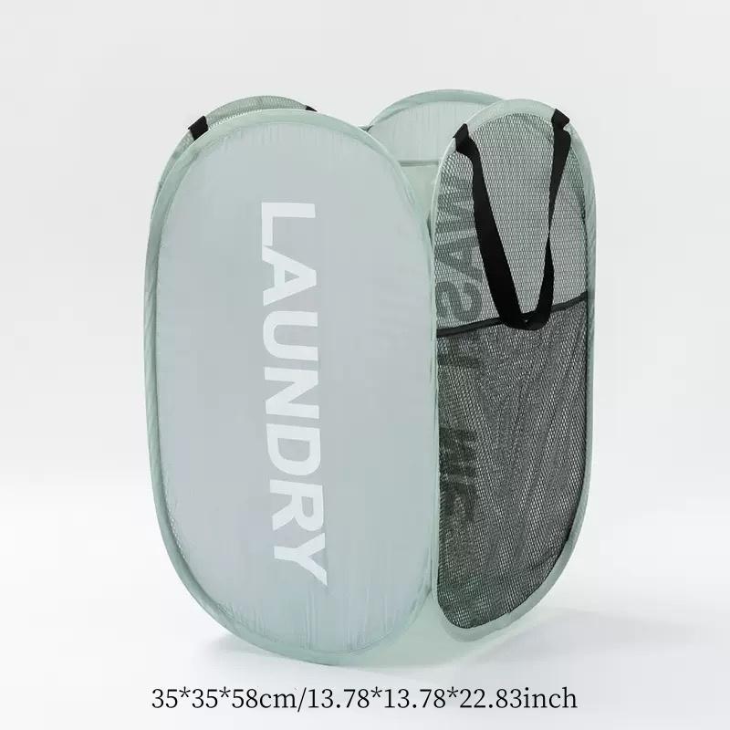 New Printed Laundry Basket, Household Dirty Clothes Storage Basket, Portable Handheld Laundry Basket, Wholesale Available