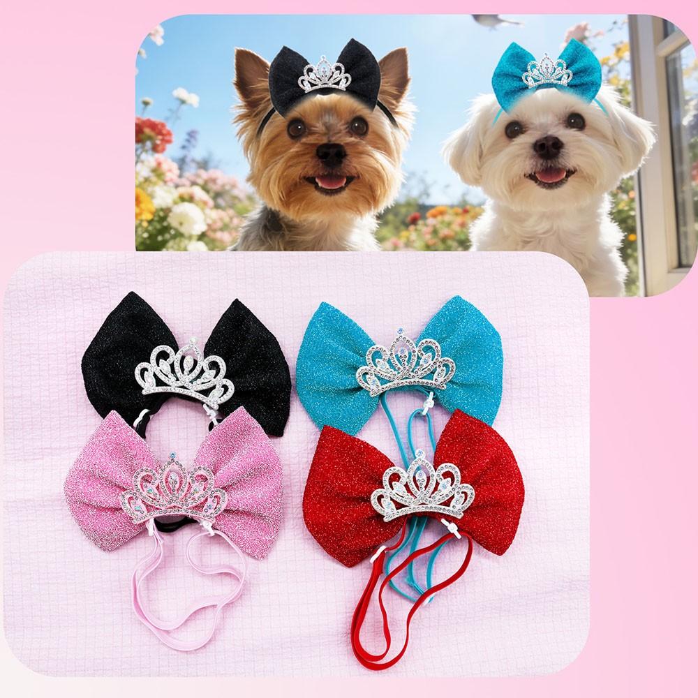1pc Crown Cute Dog Adjustable Pet Headband, Suitable for Small Medium Pets, Perfect for Photography Daily Beauty, Adorable Design