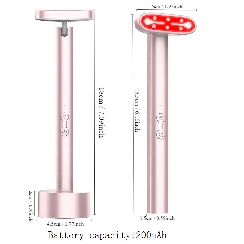 Portable Electric Facial Massage Stick, 7 Modes Massage Machine, Professional Facial Beauty Instrument for Women, Face Lifting Device