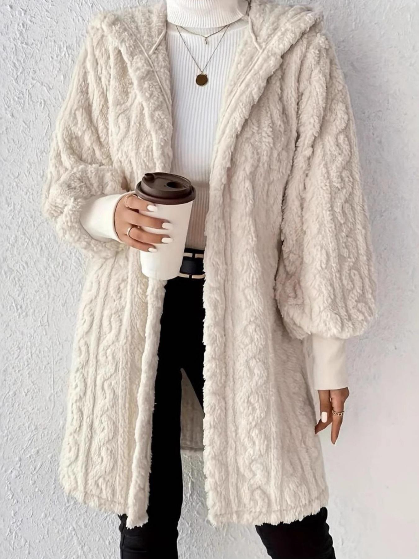 1 piece, comfortable and wearable nightgown for home, women's thickened autumn and winter velvet hooded super long coat pajamas