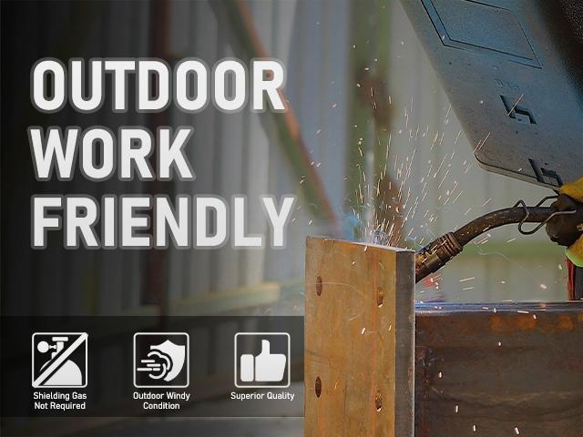 YESWELDER E71T-GS Gasless Flux Core MIG Welding Wire | 3 Packs 2LB Spool .030"/.035" Diameter Self-shielded Mild Carbon Steel MIG Wire