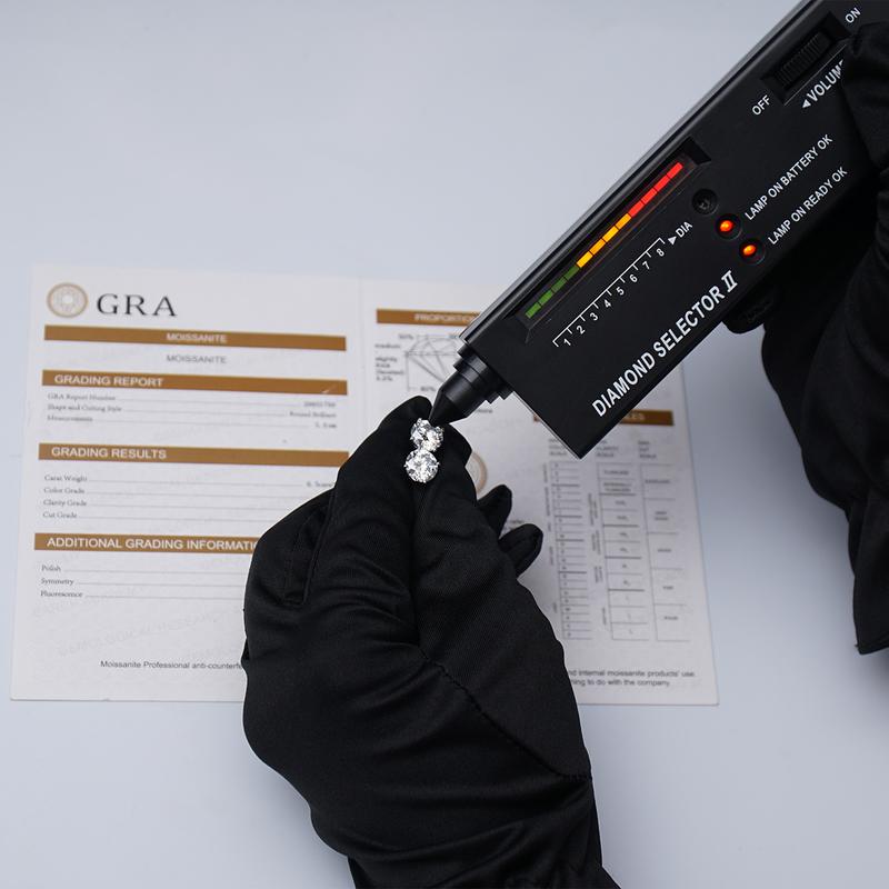 Delzzad S925 Solitaire Four Prong Earrings Butterfly/Screw Back D Color VVS Synthetic Moissanite Stud Earrings Daily Costume Jewelry Accessories Perfect for Any Occasion & Everyday Wear Birthday Anniversary Gift for Women