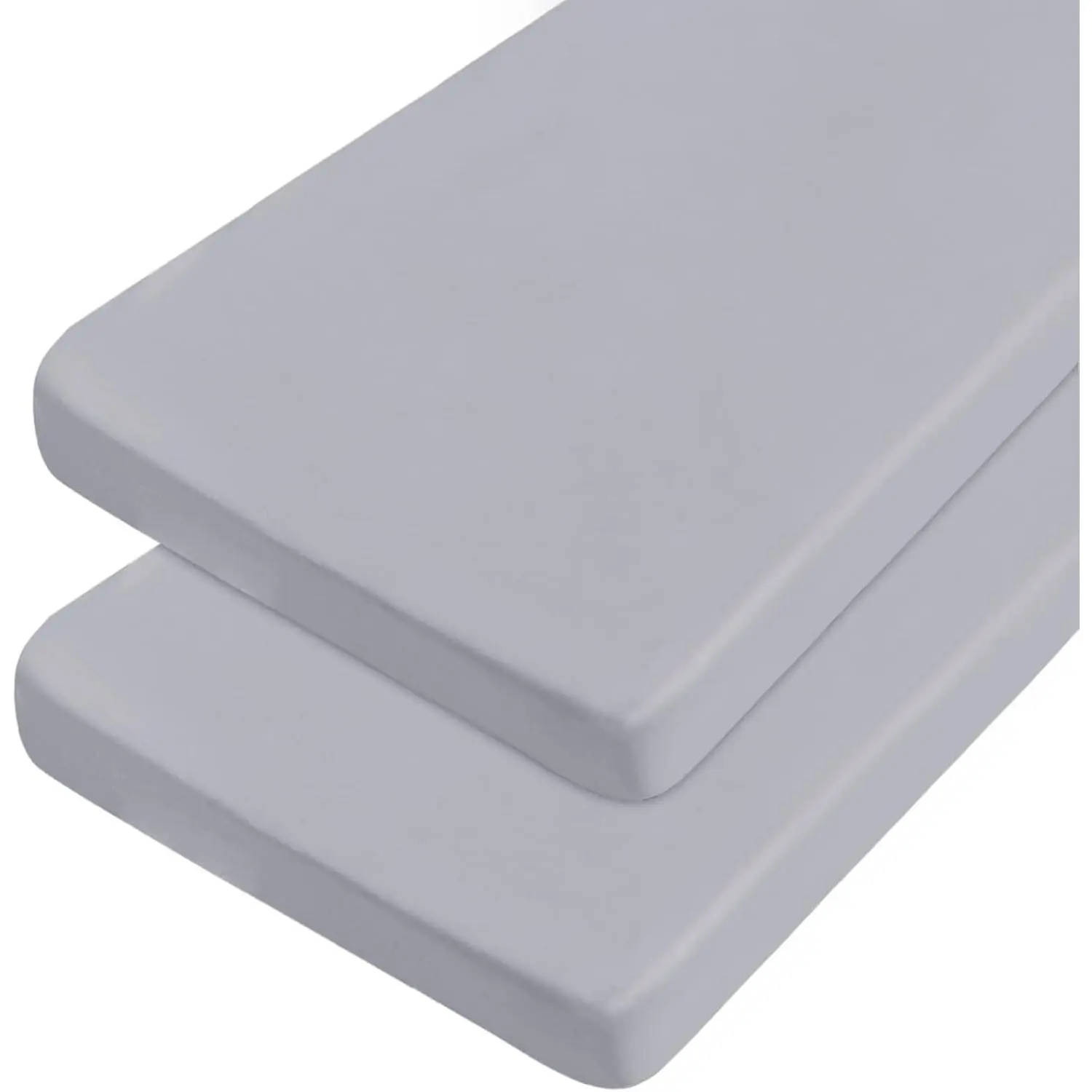 Cot Sheets 31" x 75", 2 Pack Fitted for Narrow Twin/Camp RV Bunk, Gray