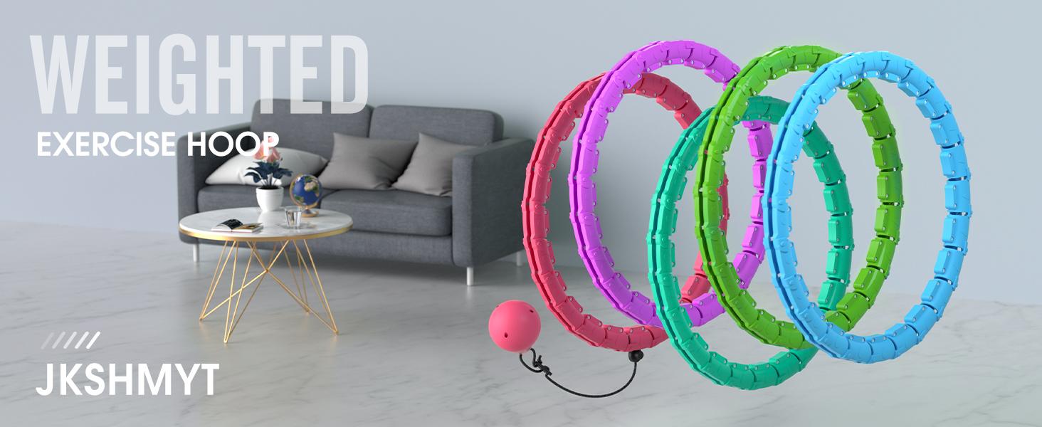 JKSHMYT exercise Circle Plus Size 47 Inch, 24 Detachable Links, Weighted Circle for Women and Beginners