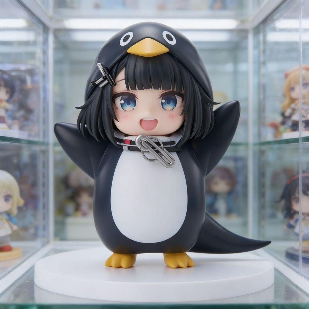 Arknights Endfield Penguin Administrator Statue Toy Gugu Gaga Cartoon Penguin Doll Home Decor Kids Holiday Surprise Present