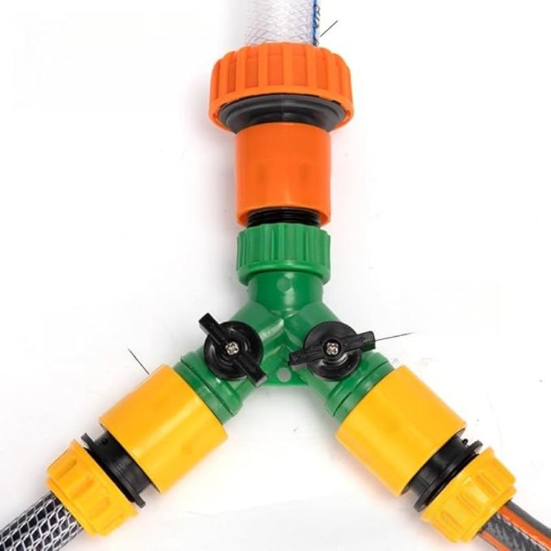 Faucet universal adapter, dual-switch quick water distributor, household gardening greenhouse irrigation hose quick-connect accessory