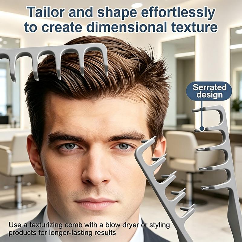 2pcs Men's & Unisex Salon-Grade Hairdressing Set - Styling Tools for Volumizing Top Knots, Slicked Back Pompadours, Pre-Styling Spikes - Portable Compact for Daily Use, Travel, All Hair Types