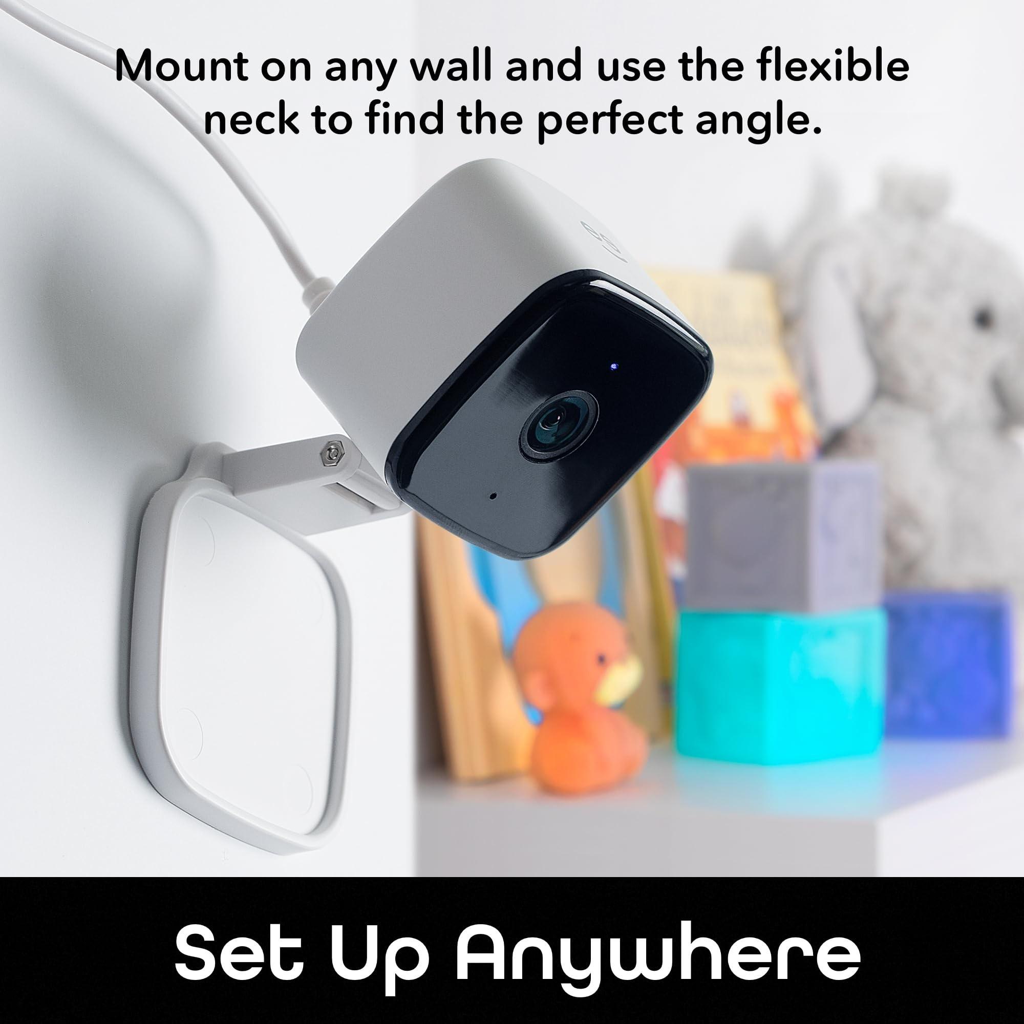 Smart Indoor Security Camera 1080P HD, Motion Alert, Two-Way Audio, Night Vision, Compatible with Alexa and Google Home