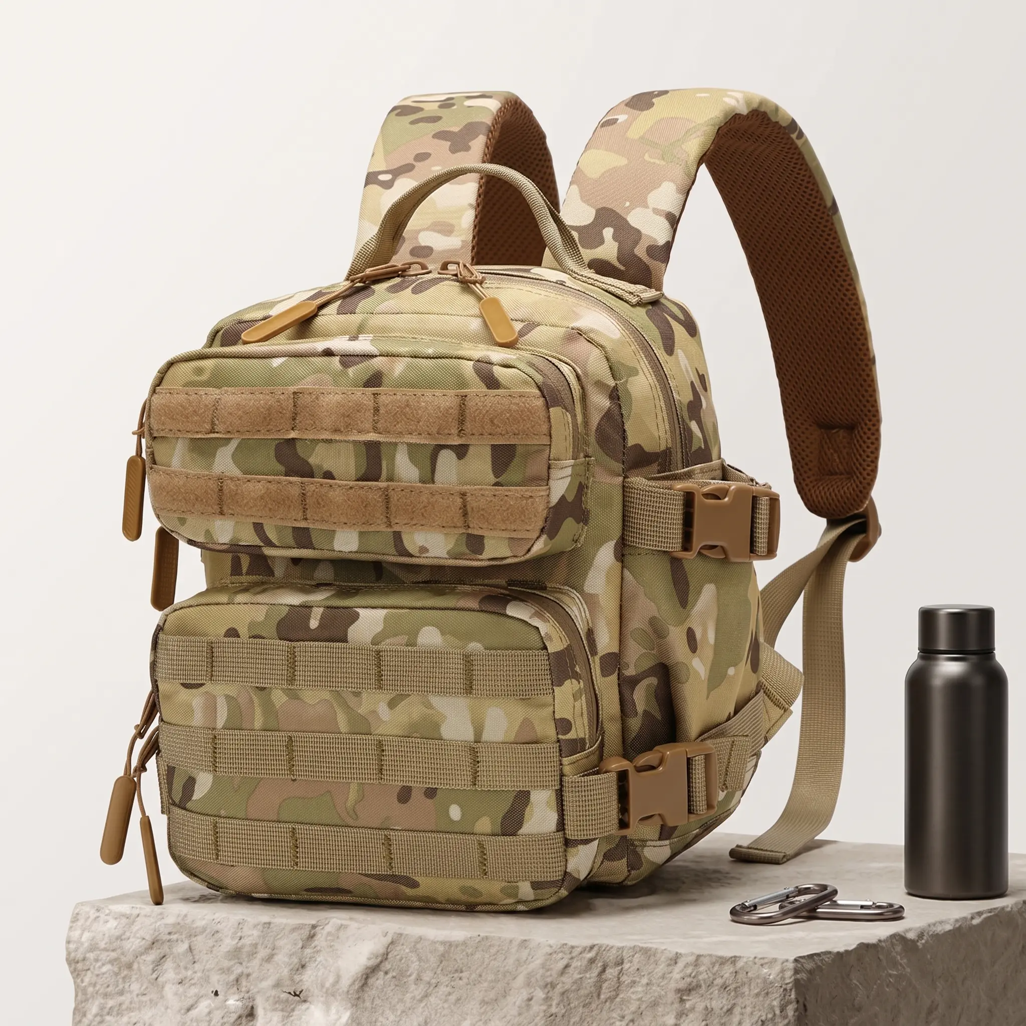 Ultra Light 9L Mini Tactical Backpack Breathable Waterproof Hiking Daypack For Outdoor Sports Camping Cycling Unisex Oxford Fabric Molle System Cute Everyday Essential
