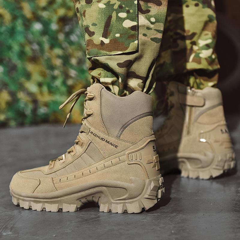 Men's Tactical Boots Lightweight Comfortable All-Day Work Boots with Side Zipper for Motorcycle Combat Hiking Safety Outdoor Shoes Fathersdaygift Asymmetrical Structure Highly Adjustable Laces Men's Tactical Boots Lightweight Comfortable All-Day Work Boots with Side Zipper for Motorcycle Combat Hiking Safety Outdoor Shoes Fathersdaygift Asymmetrical Structure Highly Adjustable Laces