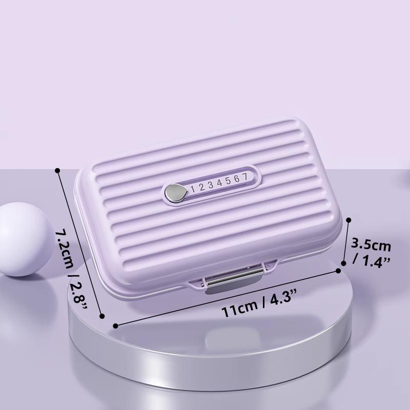 Cute Pill Organizer, Travel Pill Case, 7 Grid Pill Storage Box, Moisture Proof Medicine Container Holder for Daily Use