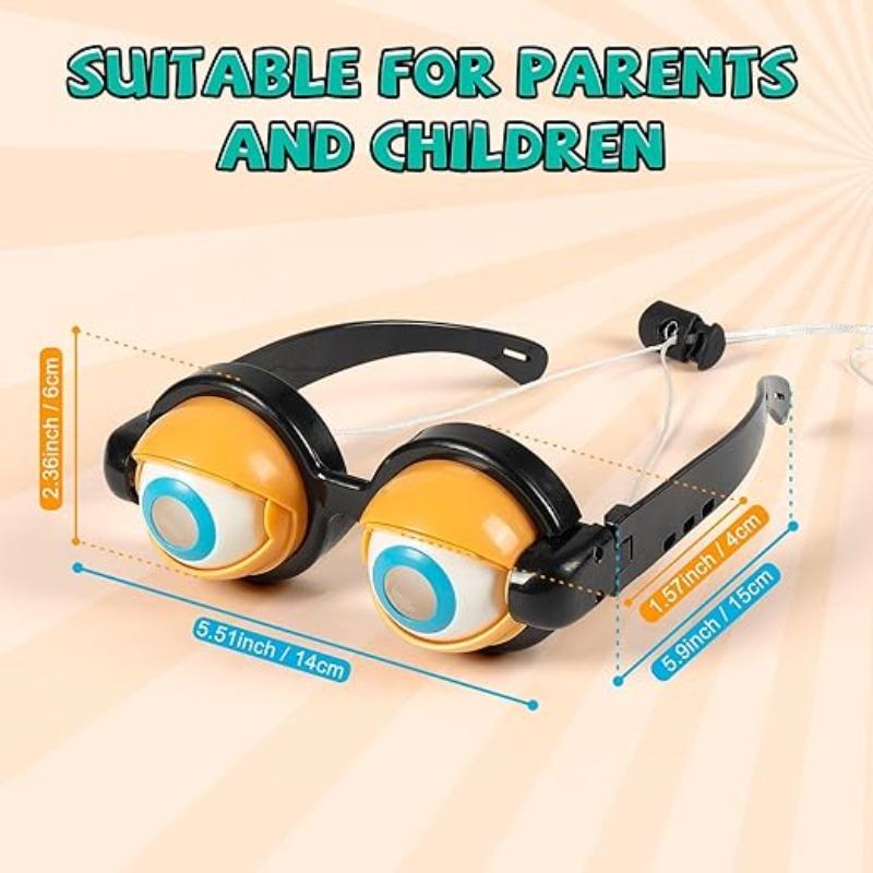 Fun and quirky sunglasses, adult funny glasses, exaggerated big eye design, party and gathering prank props, children's festival party toy accessories