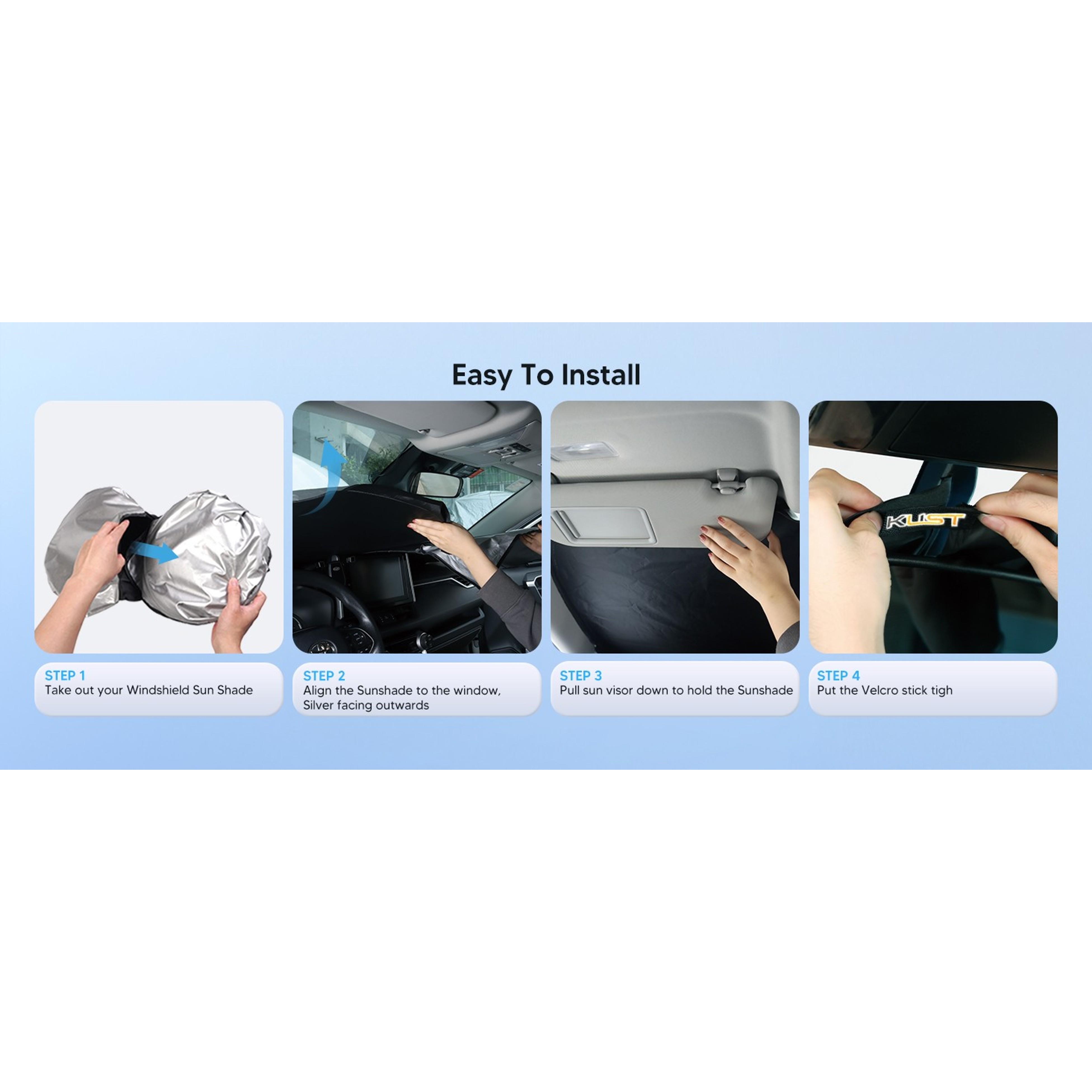 Windshield Sun Shade for 2014-2020 Nissan Rogue Accessories (NOT for Rogue Sport & 2021 Rogue 3rd Gen. T33) Sunshade Foldable Window Sun Protector Block UV Rays Keep Car Cooler
