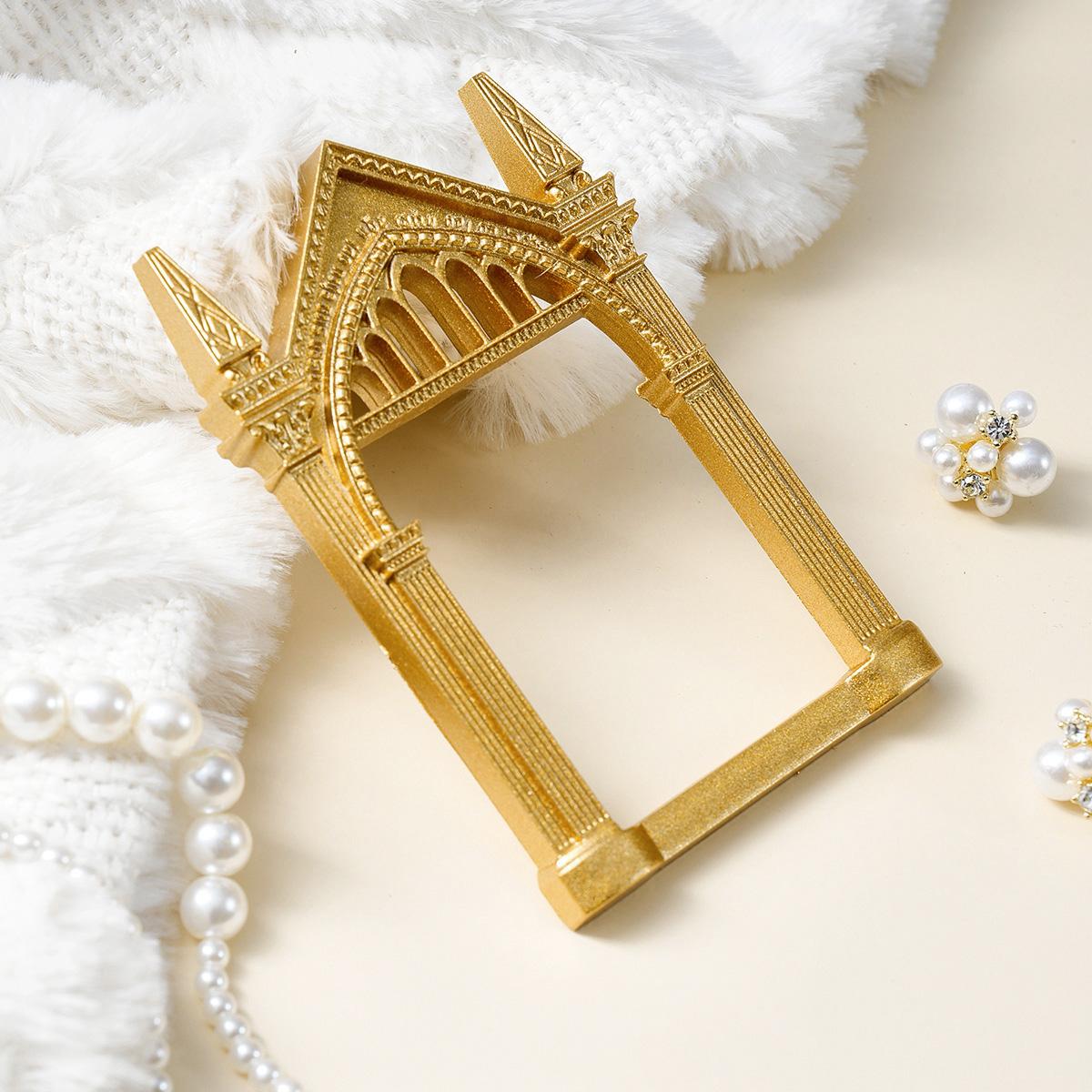 European Resin Frame Decorative Item, DIY Hand-Painted Indoor Desktop Decoration, Multi-Color Options, Bathroom Decor, Photography Props