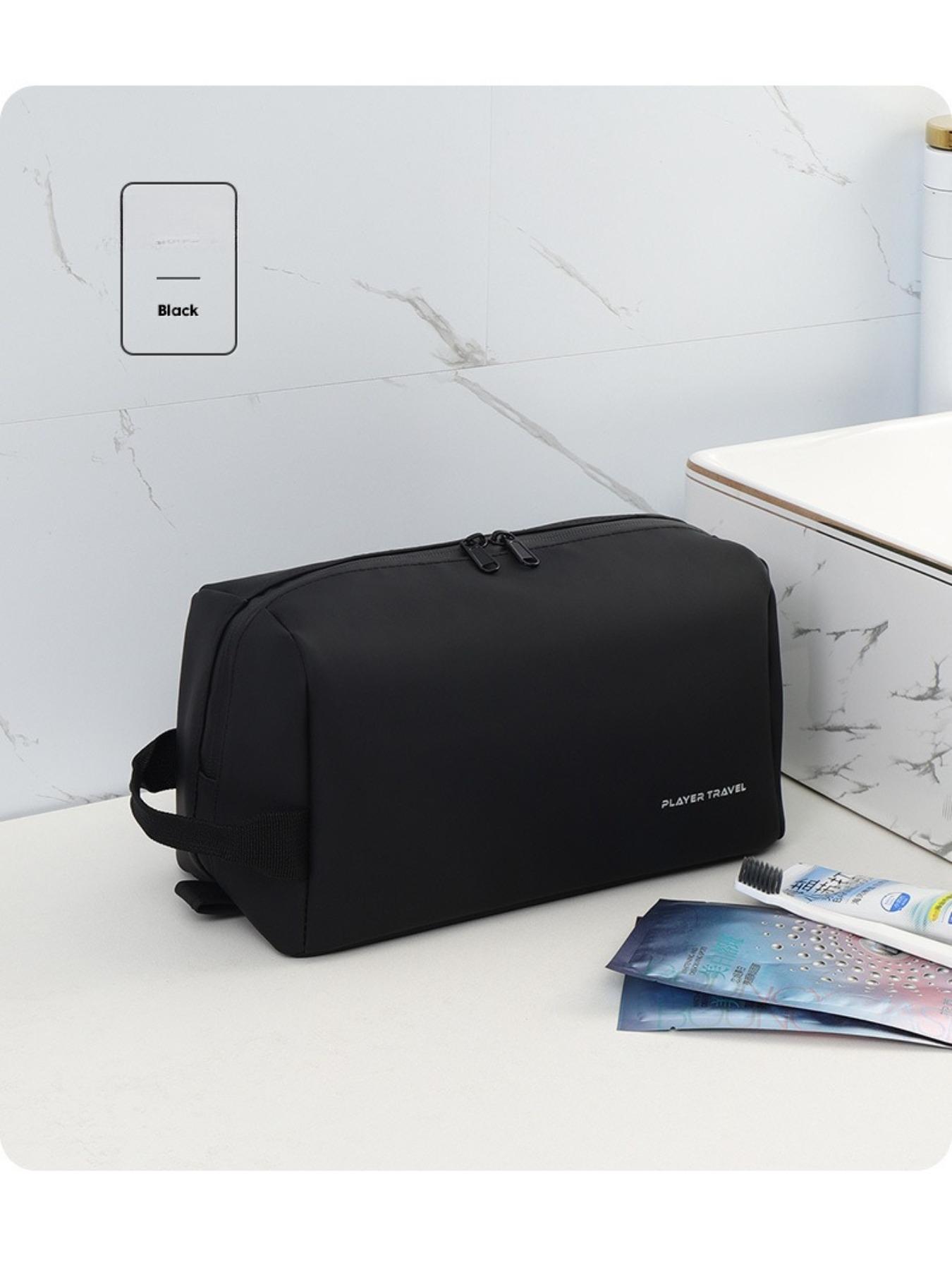 Waterproof toiletry bag for men, portable for business trips, new stylish gym shower bag, women's travel organizer cosmetic bag.