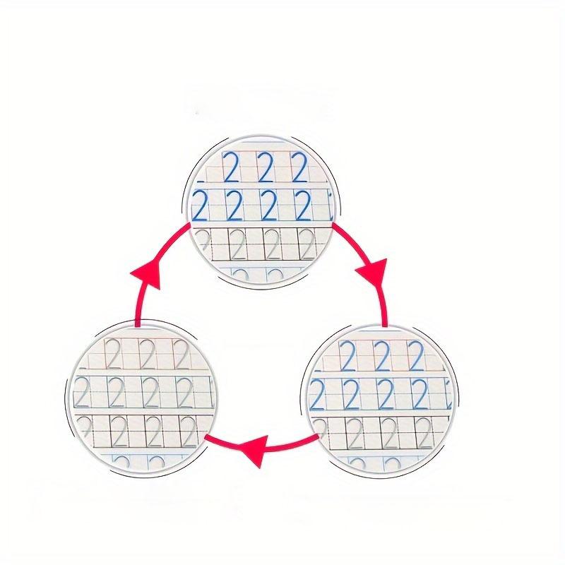 Magic Calligraphy Practice Book Set, Reusable Handwriting Copybook, Includes 4 Books, 1 Pen, 10 Refills, Random Grip Color