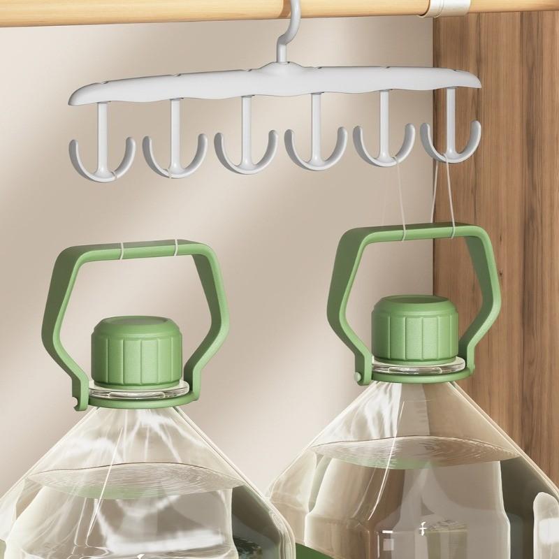 Space-Saving 12-Hook Rotating Clothes Hanger Organizer, Perfect for Hanging Belts, Underwear, Tank Tops, Dresses, Portable Storage Box for Dorms and Home
