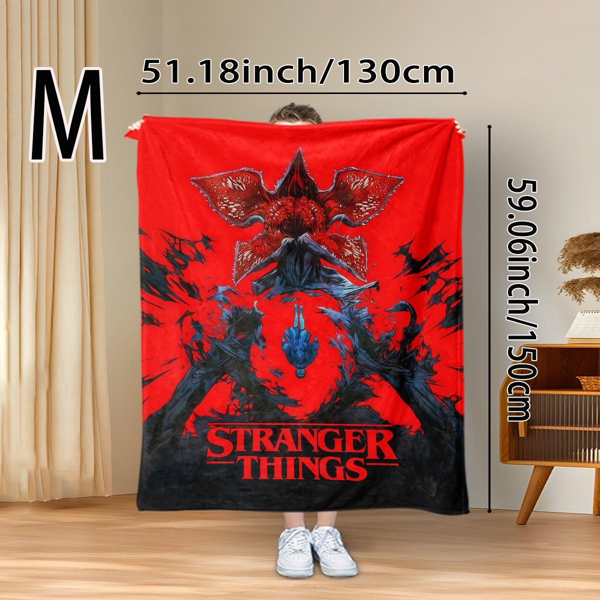 Stranger Things Demogorgon Fleece Blanket with Design, Soft