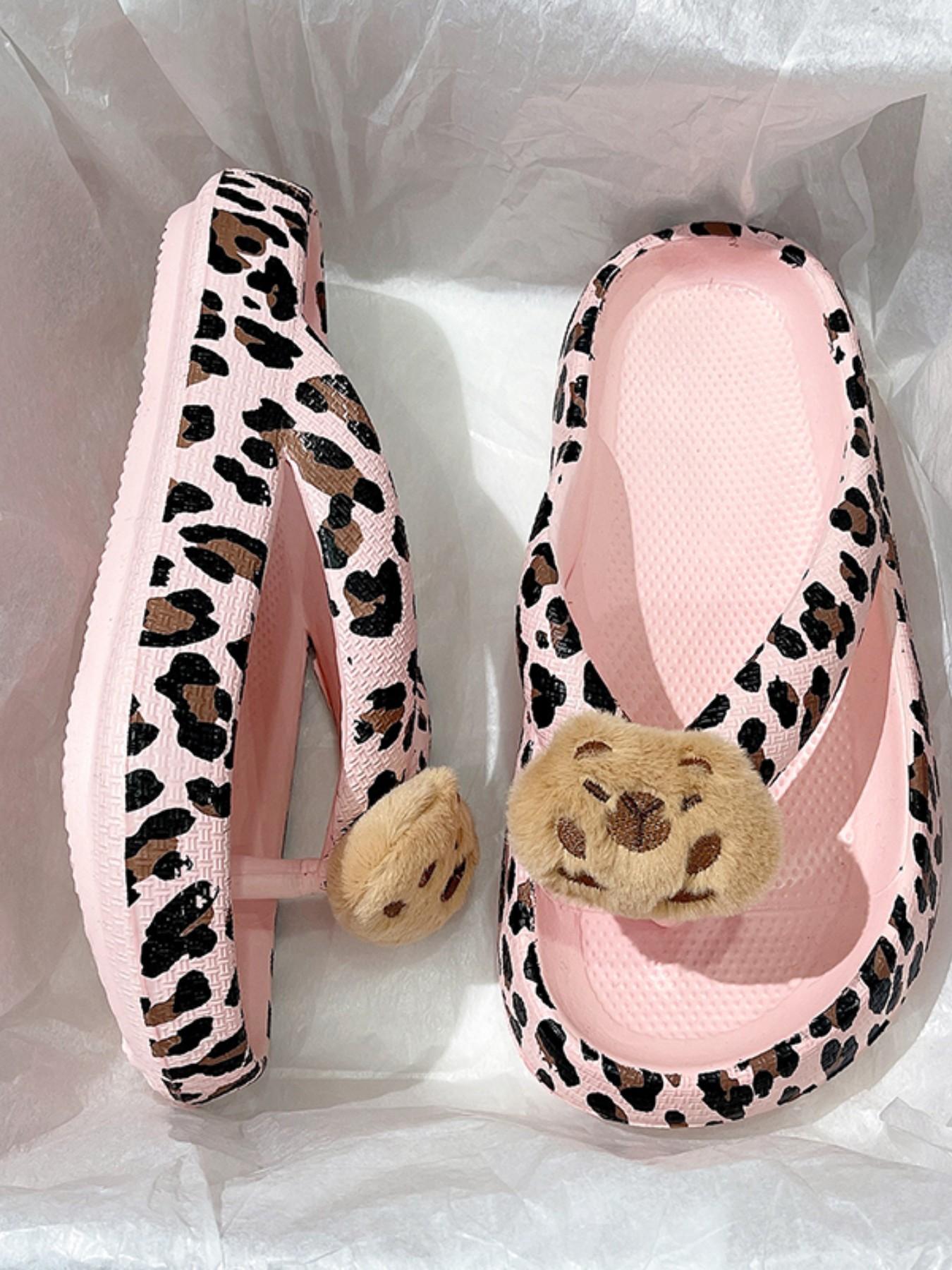 New Summer 3D Capybara Doll Soft Comfortable Women's Sandals, Indoor Simple Design, Outdoor Streetwear Versatile Ladies' Flip Flops