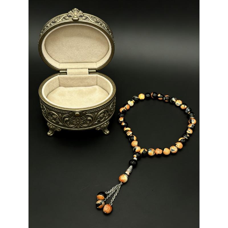 Natural Original Agate Prayer Beads, No Treatment Mala, Meditation Zen Bracelet