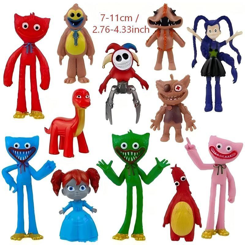 12-Piece Set Dynamic Time Series Collectible Figures, Cute Display Dolls, Perfect Gift for Fans, Unique Decorative Items