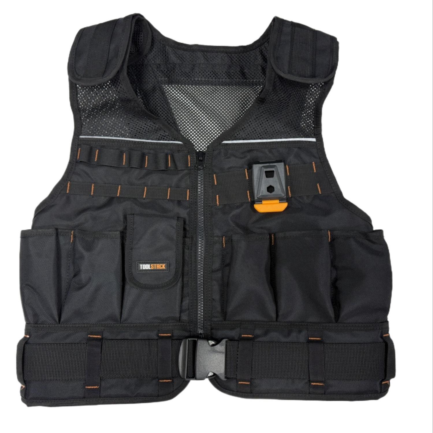 Fast Hang Construction Vest, Multifunctional Thickened Wear-Resistant Vest, Durable Workwear for Builders and Contractors